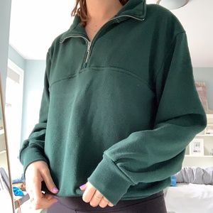 Brandy Melville Quarter Zip Sweater